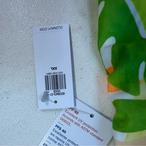 Old Navy One-Shoulder Swimsuit – Tropical Leaf Print – Size XXL - Picture 5 of 6